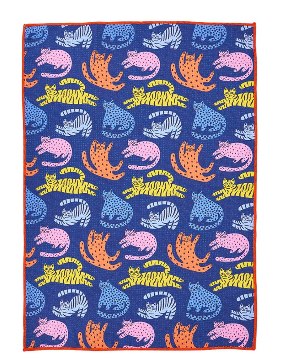 Microfibre Tea Towel With Waffle Texture 50cm X 70cm