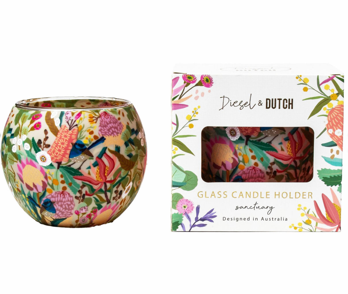 Sanctuary Glass Candle Holder