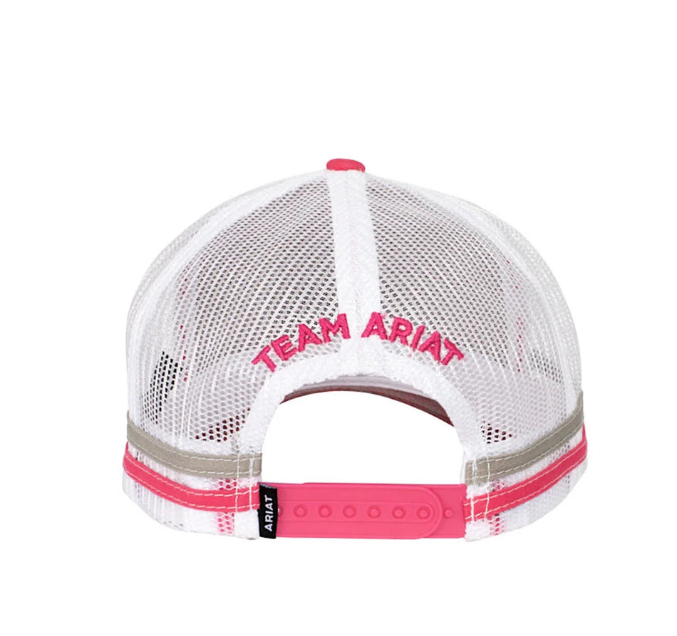 Ariat EST Patch Trucker Cap Raspberry