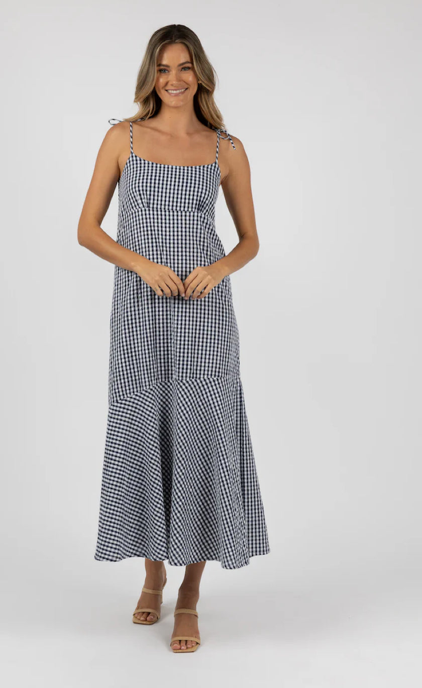 Humidity Sienna Dress in Midnight/White