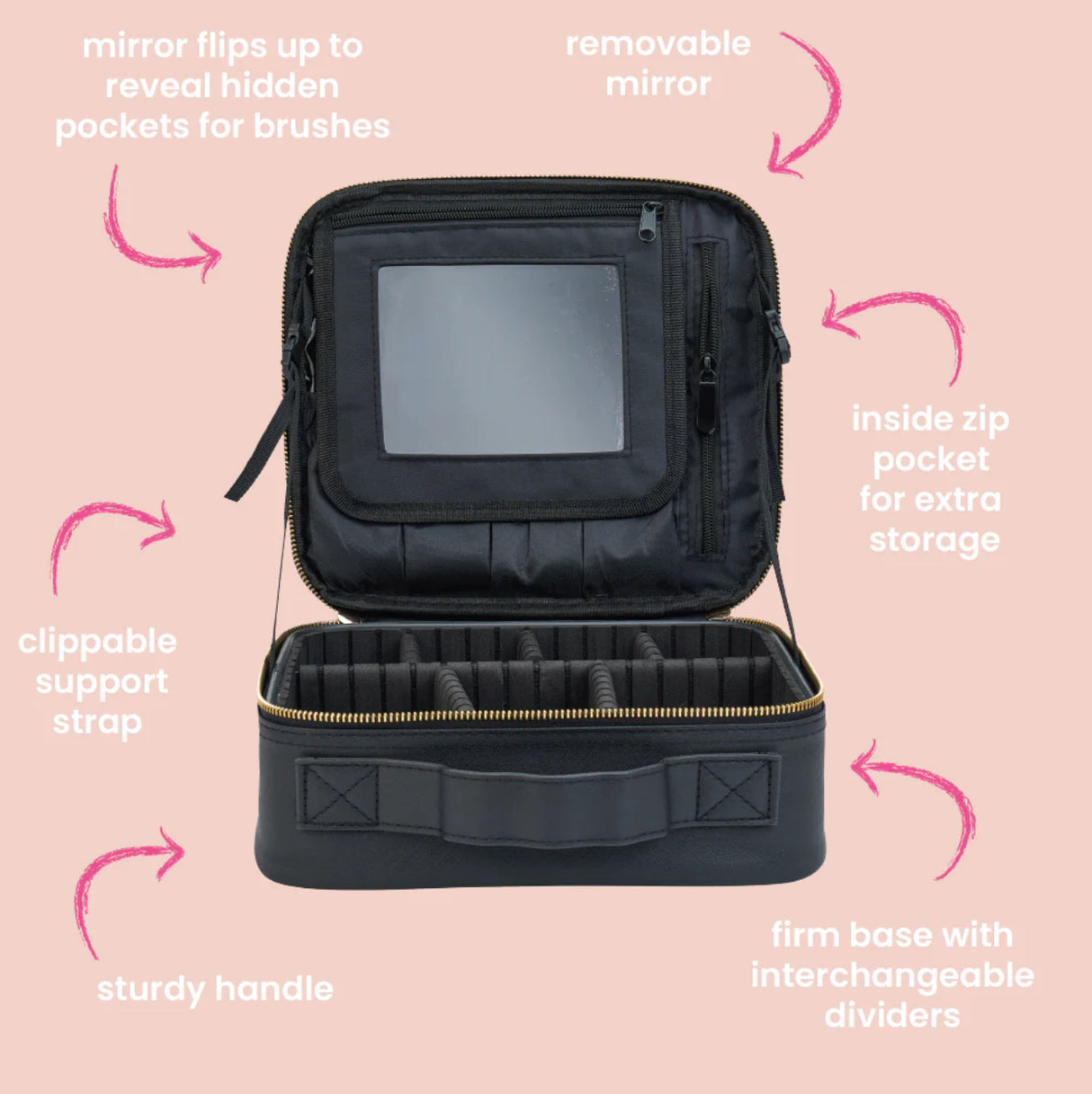 Miss Bliss - Make Up Case Metallic