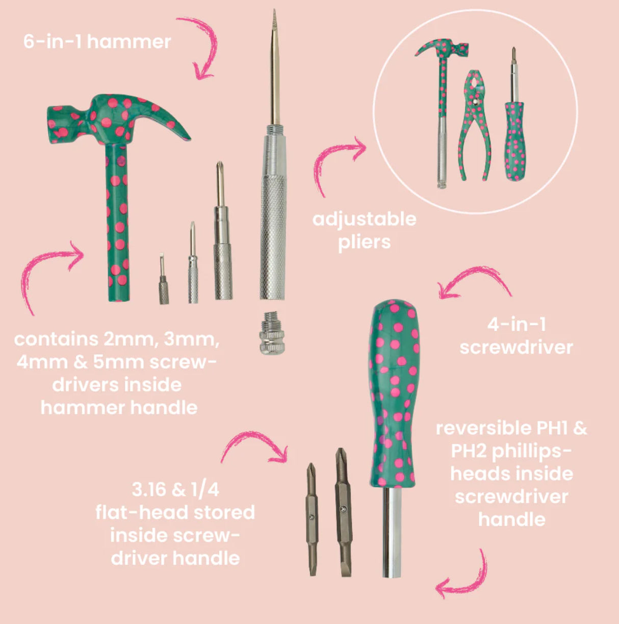 Multi Tool Set Confetti