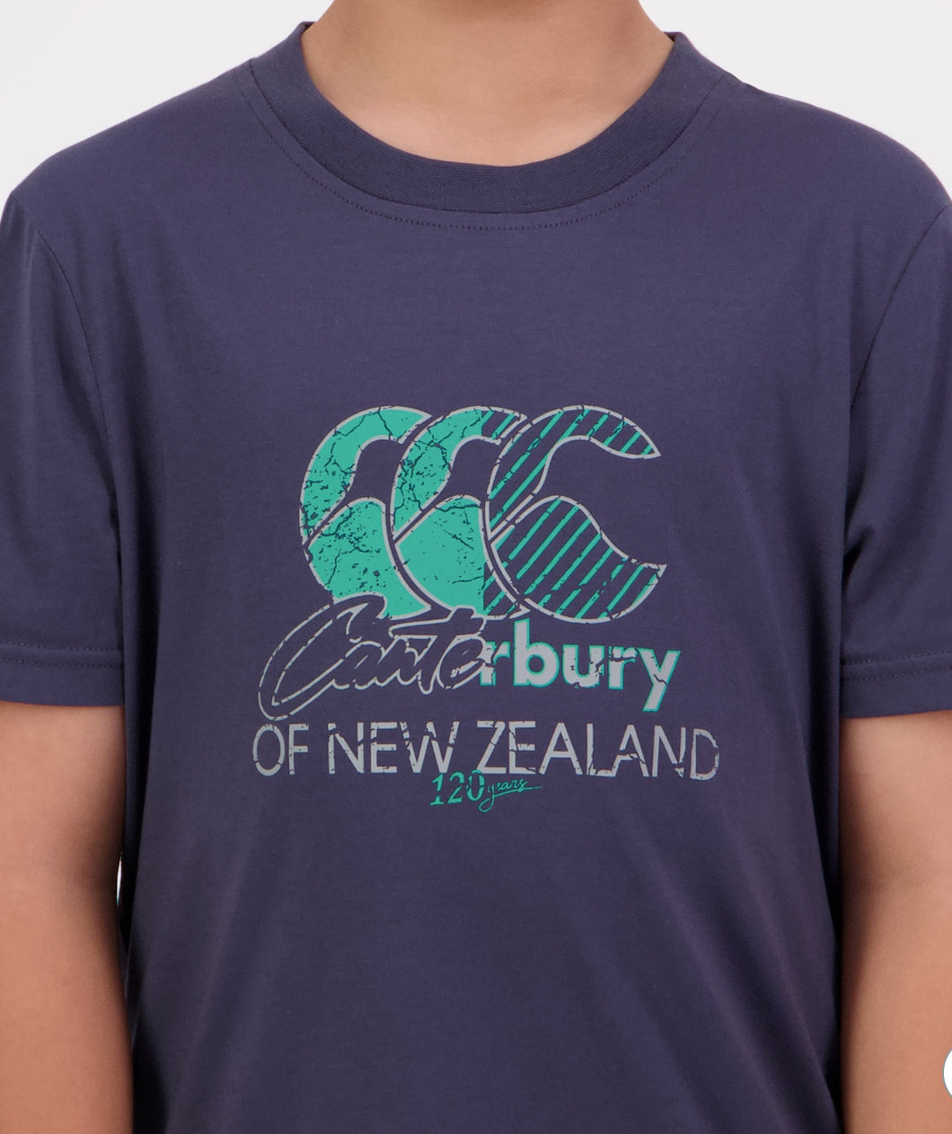 Canterbury Kids Clash T-Shirt in Ombré Blue