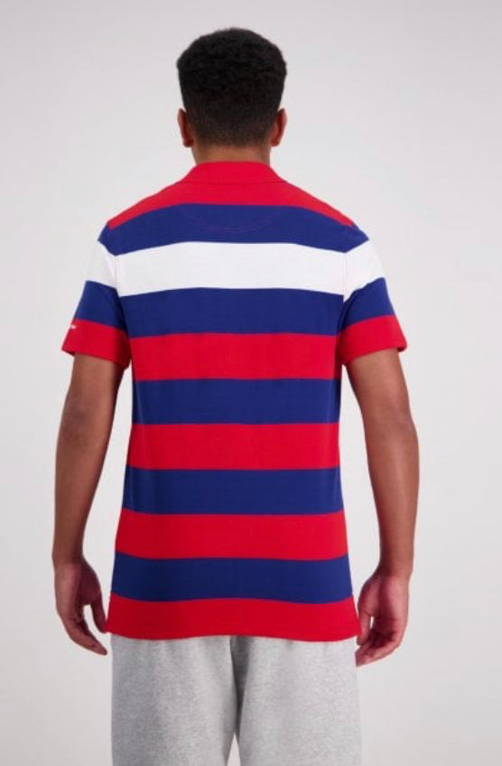 Canterbury Mens Engineered Stripe Short Sleeved Polo