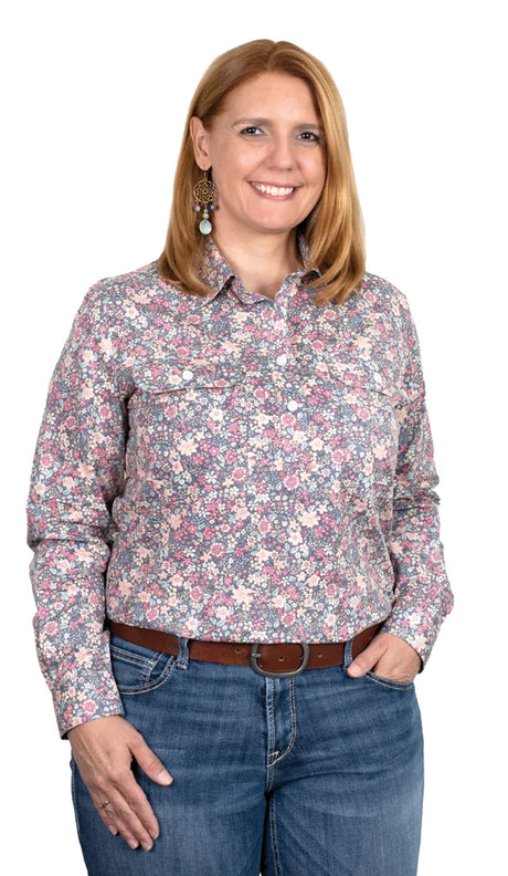 Just Country Ladies Georgie Work Shirt in 2 Colour Ways