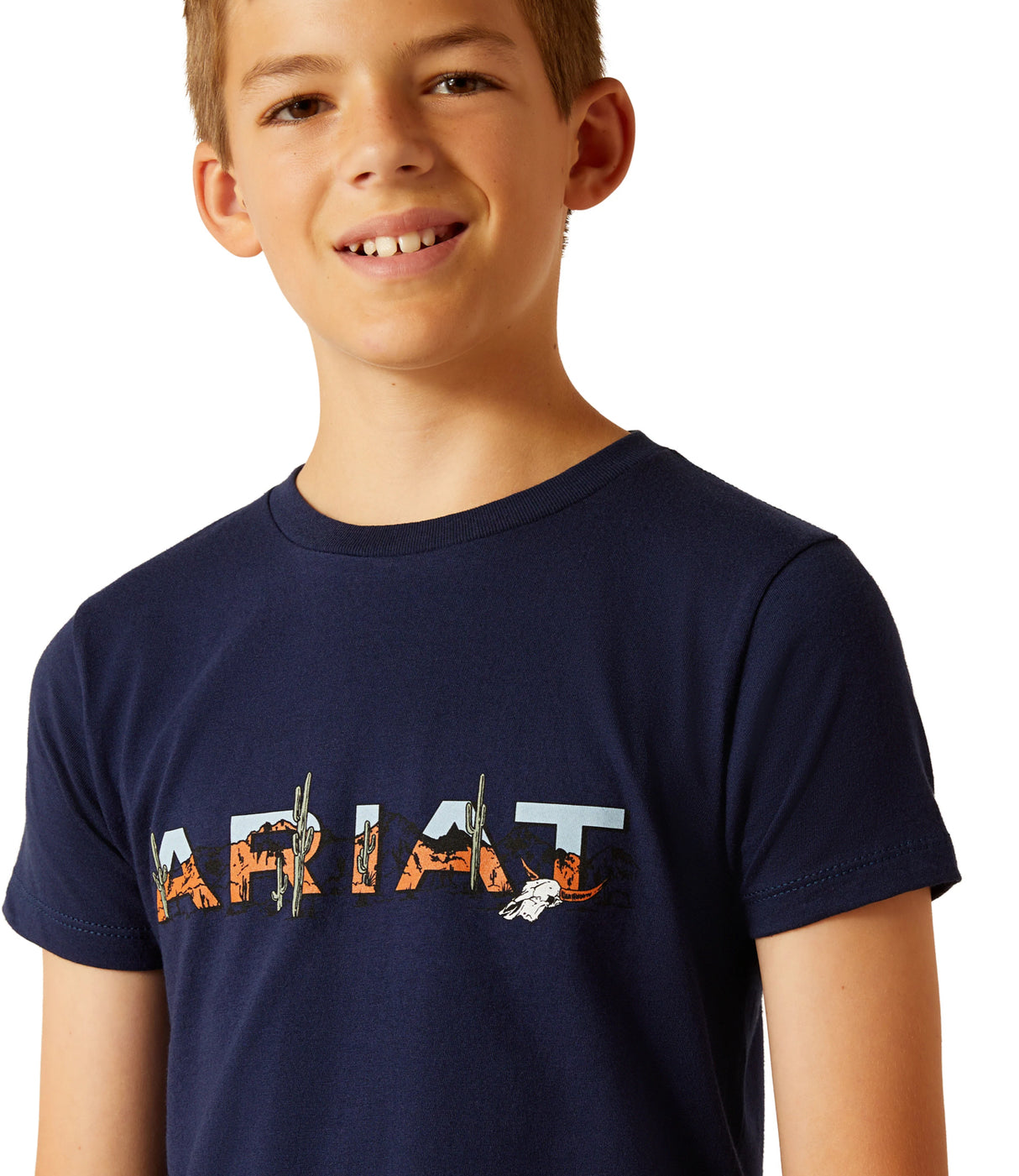 Ariat Boys Logo Landscape Tee