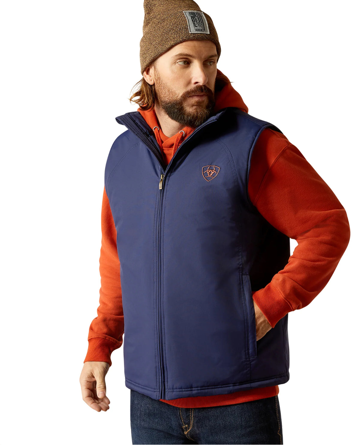 Ariat Mens Team Logo Insulated Vest - Medieval Blue - 10052819