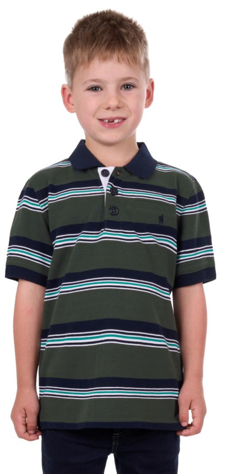 Thomas Cook Boys Axel 1PKT SS Polo Dark Green / Navy