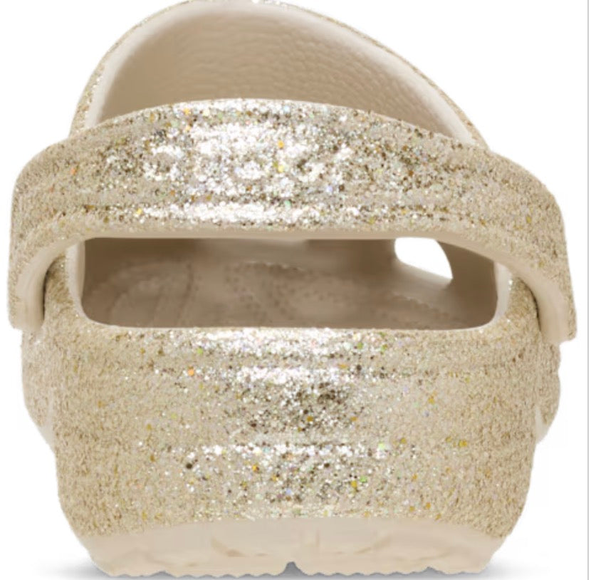 Crocs Classic Chunky Glitter Clog Sandstone