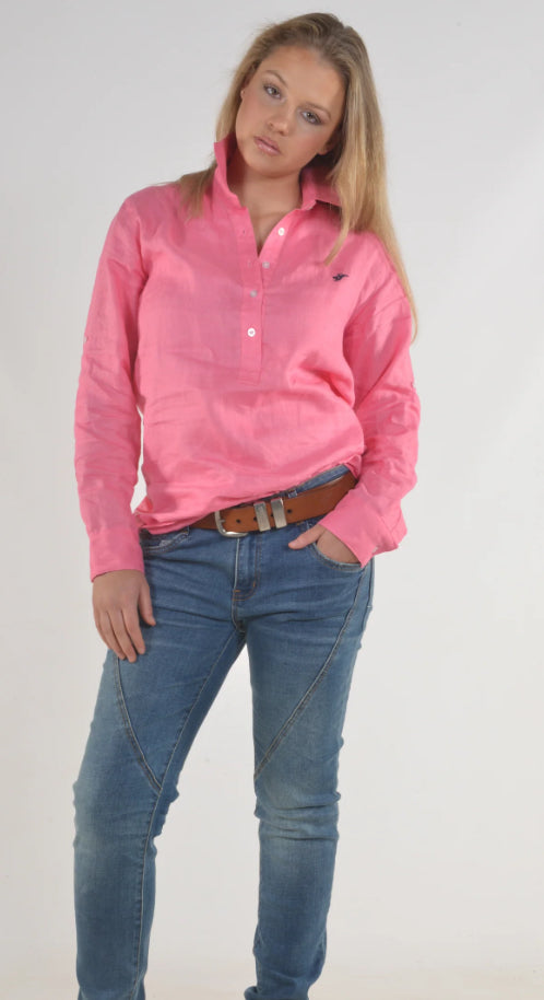 Bullrush Ladies LinenTab Shirt in 3 Colours