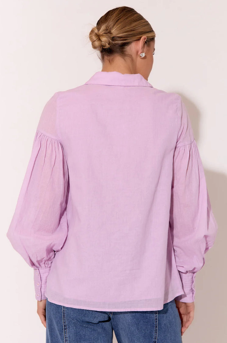 Adorne Ladies Ebony Pintuck Details Shirt
