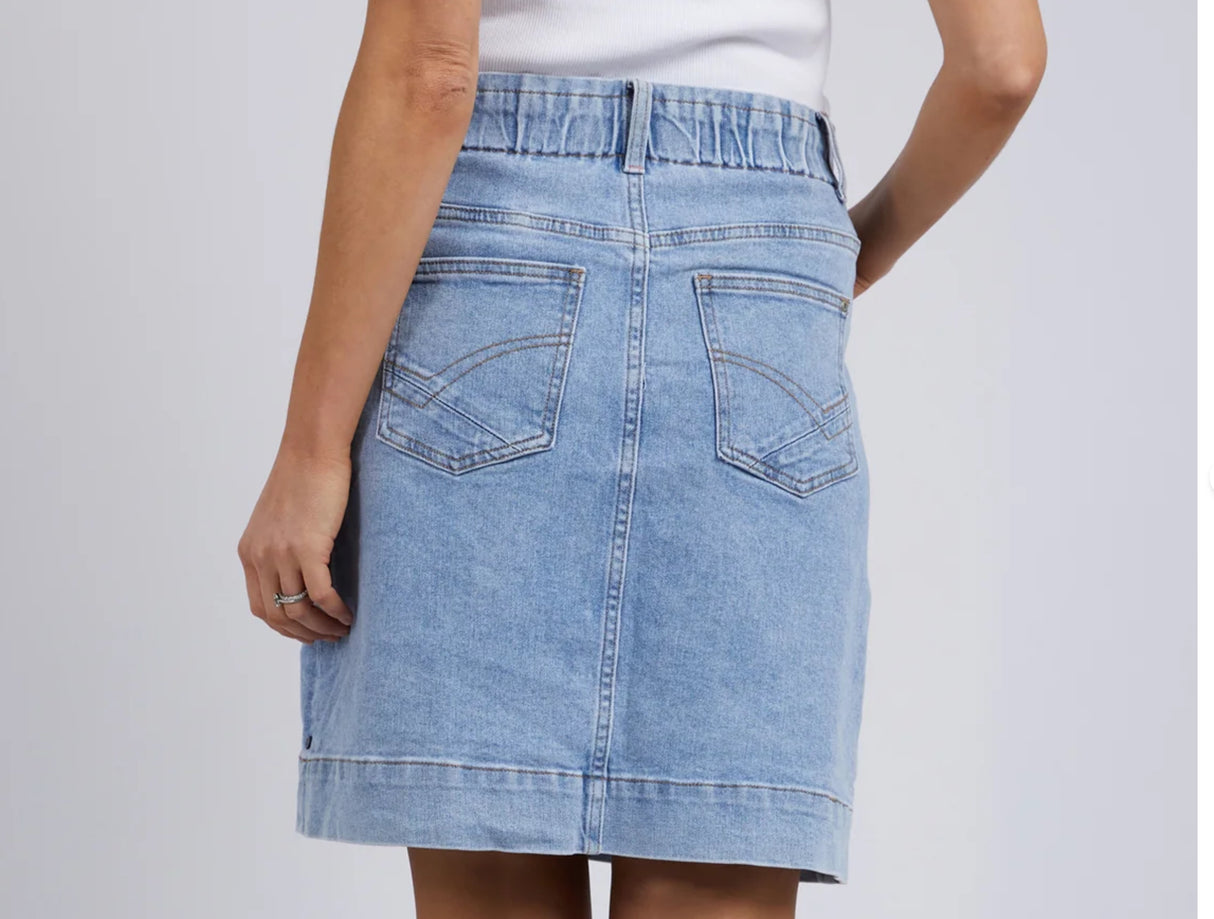 Atlas Denim Skirt in 2 shades of Blue