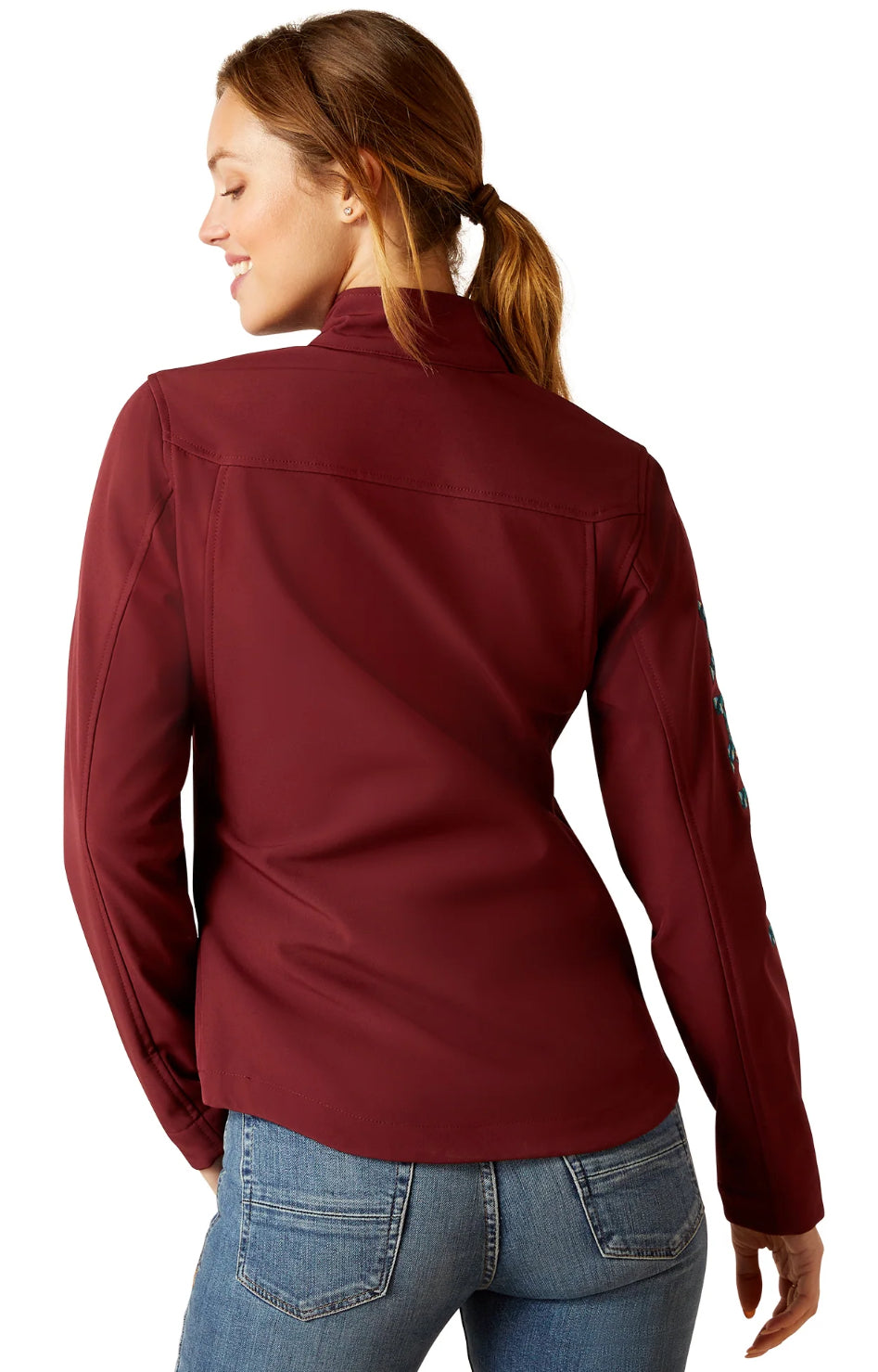 Ariat Ladies New Team Softshell Jacket Tawny Port 10046690