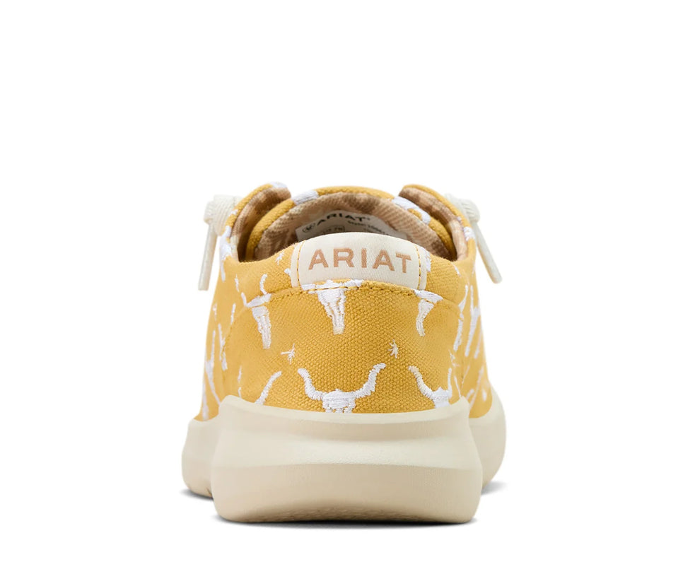Ariat Women’s Hilo Doodle - Mustard Steer Heads - 10061129