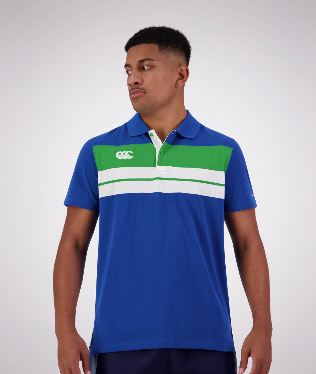 Canterbury Mens Chest Stripe Polo Shirt