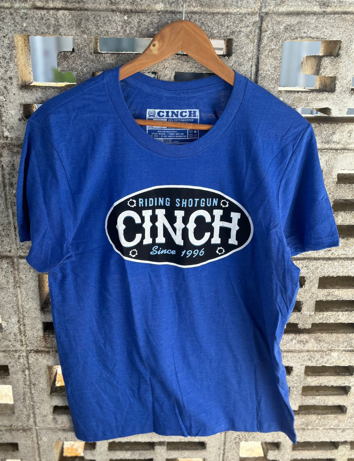Cinch Mens Tee Royal Blue MTT1690634