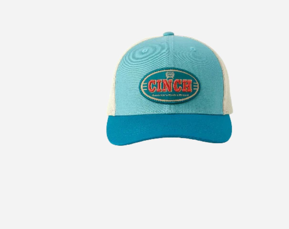 Cinch Ladies Blue & Cream Logo Trucker Cap