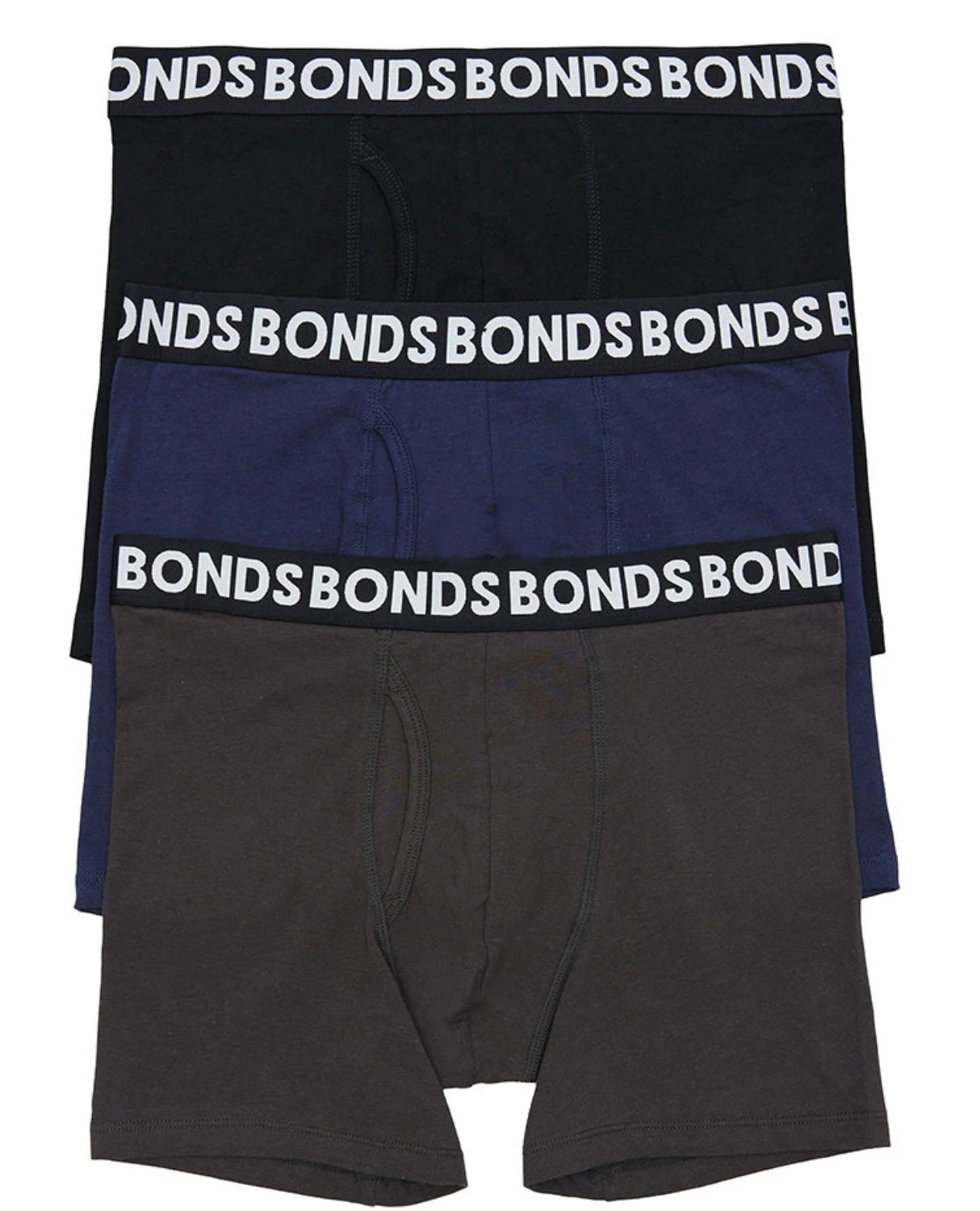 Bonds Mens Classic Mid Trunk 3pk