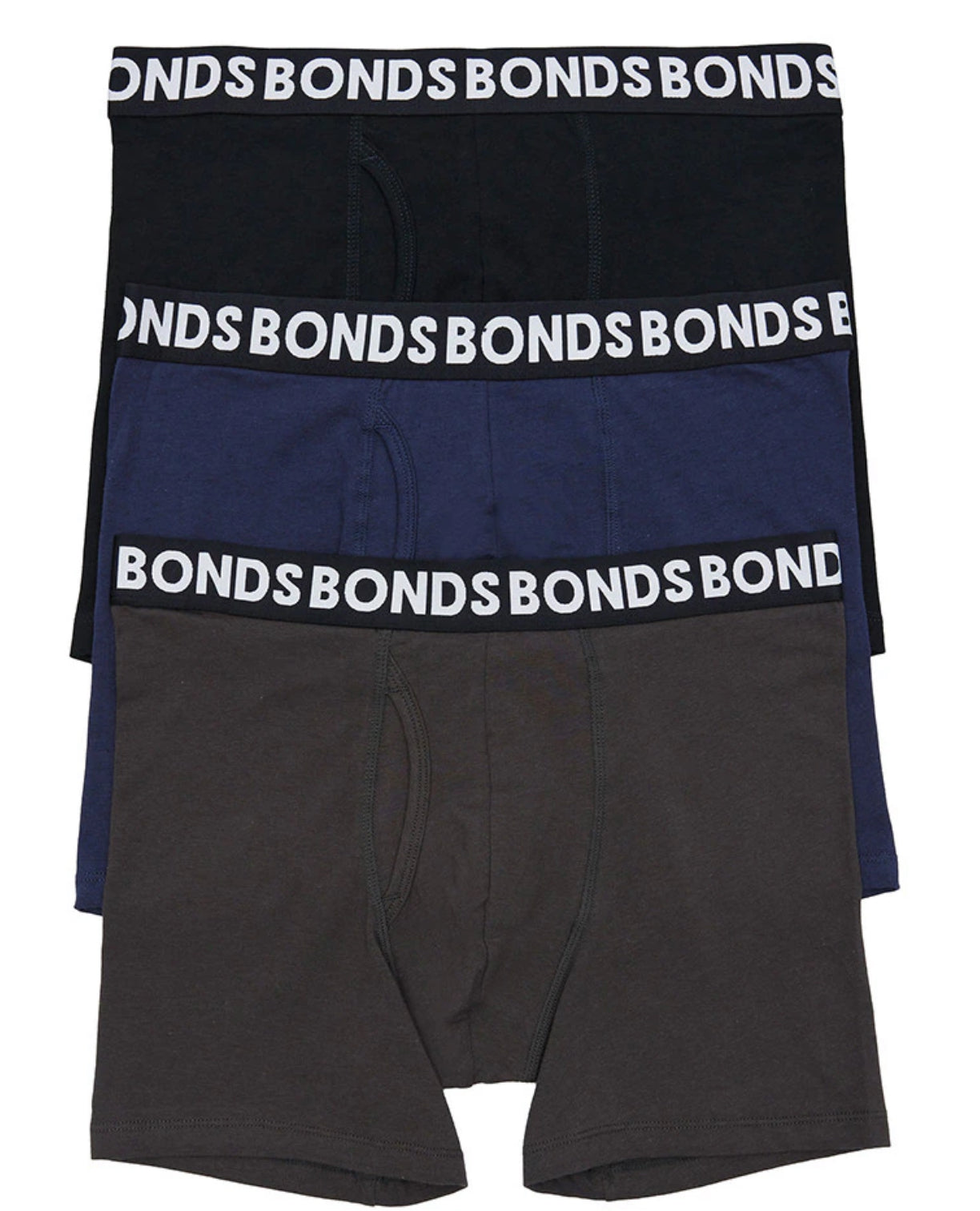 Bonds Mens Classic Mid Trunk 3pk