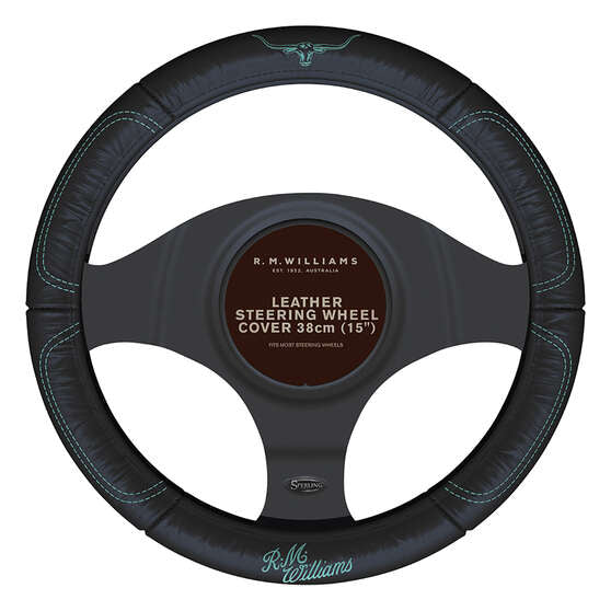 RM Williams Leather Steering Wheel Cover 15”