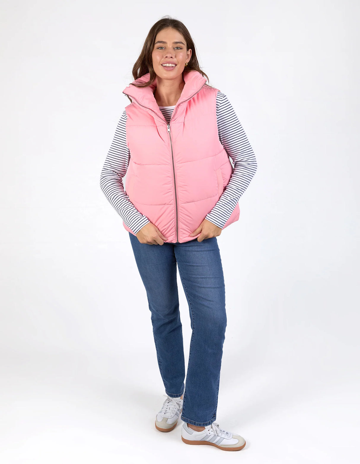 Elm Ladies Kit Puffer Vest - Charm Pink