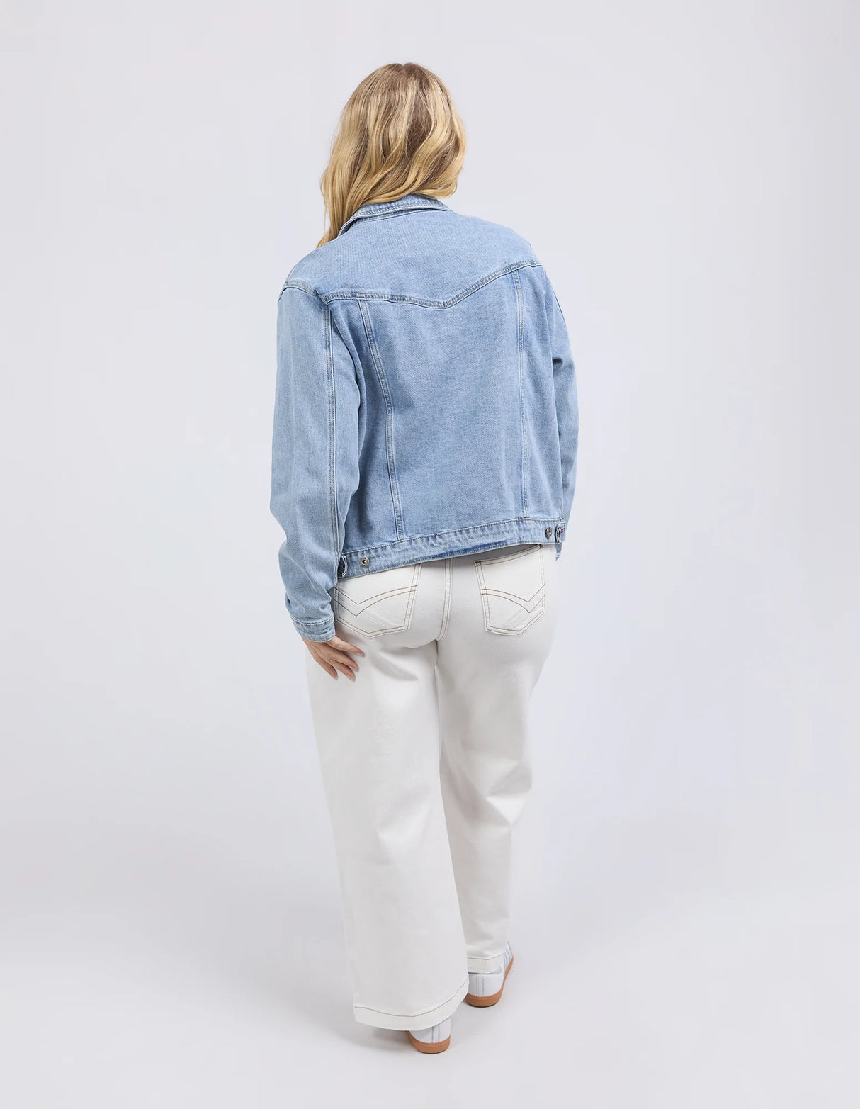 Elm Ladies Becca Denim Jacket - Light Blue