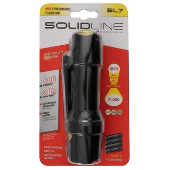 SolidLine SL7 400lm Tough Plastic Flashlight