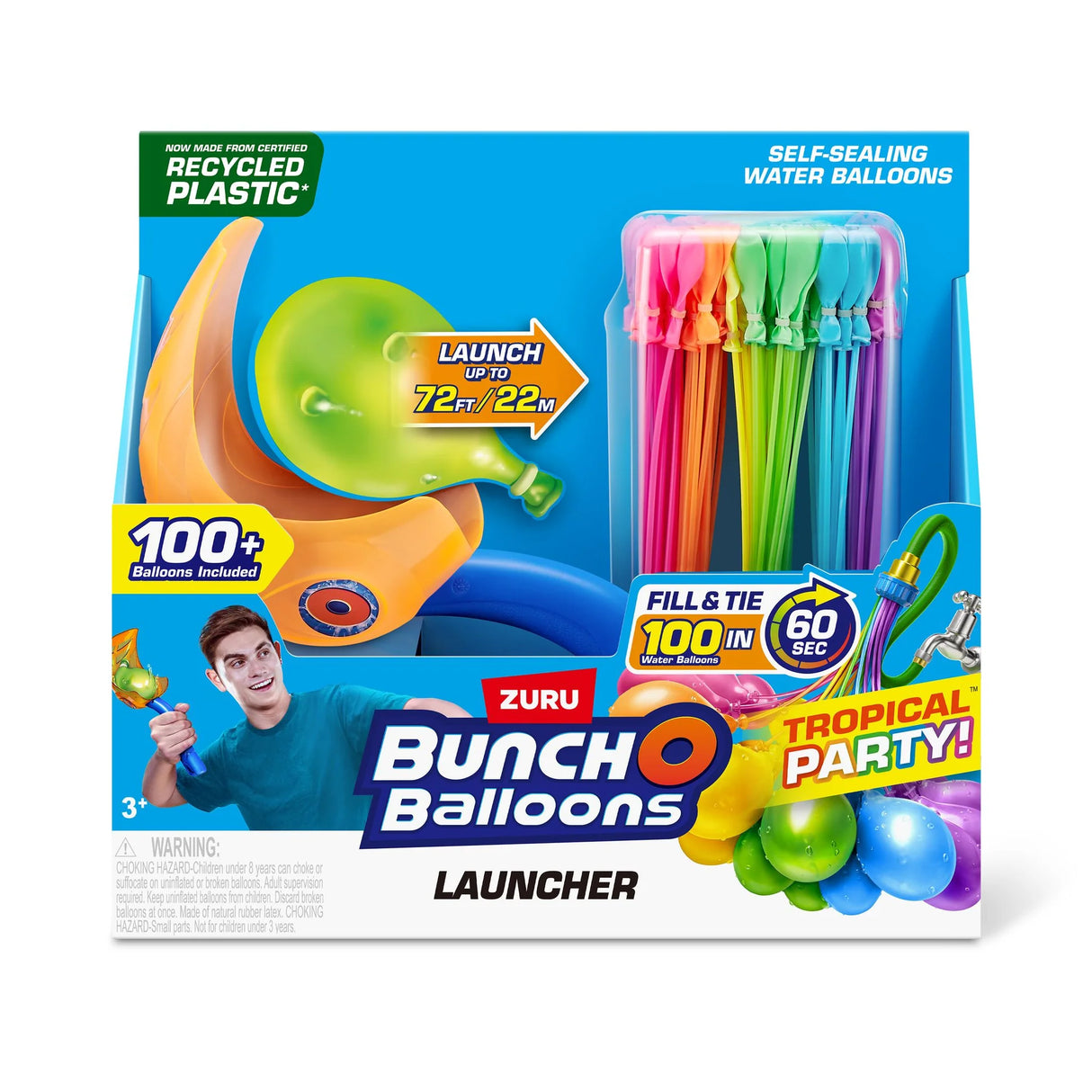 Zuru Bunch O Balloons Launcher With 105 Balloons Included - Tropical Party