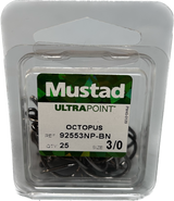 Mustad Ultrapoint Octopus Fish Hooks 25 pkt