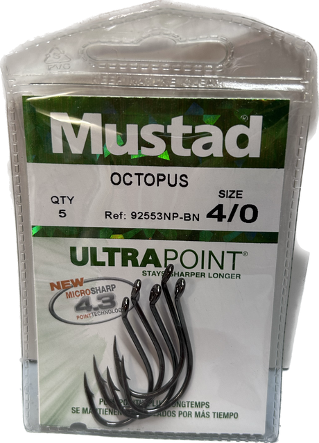 Mustad Ultrapoint Octopus Fish Hooks