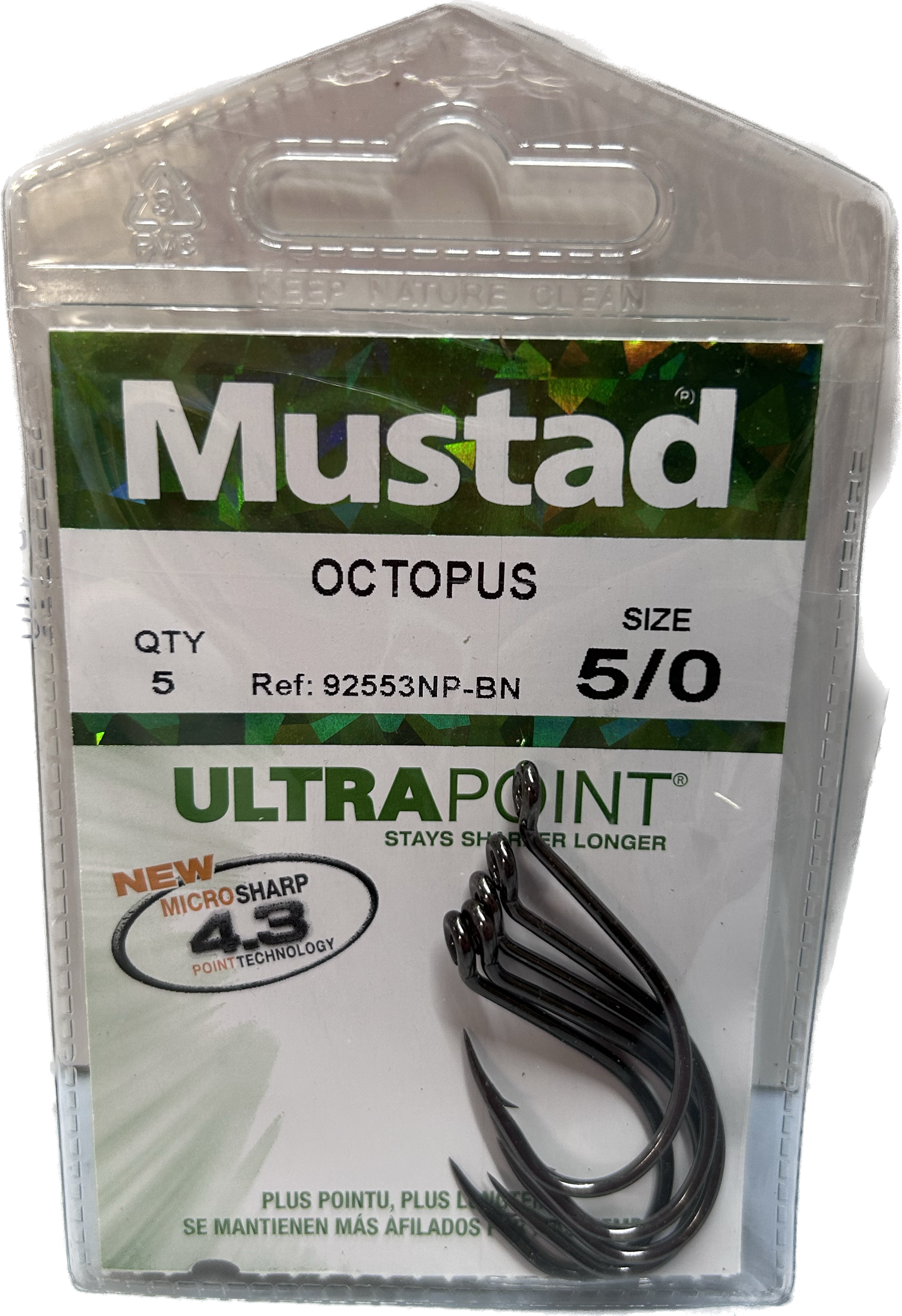 Mustad Ultrapoint Octopus Fish Hooks