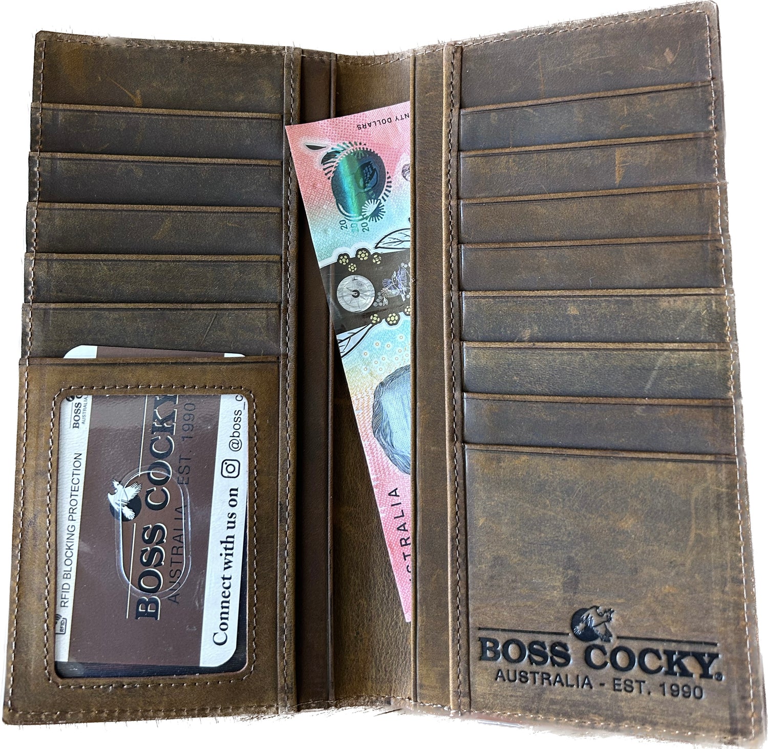 Boss Cocky Rodeo Wallet -Vintage Brown BC303