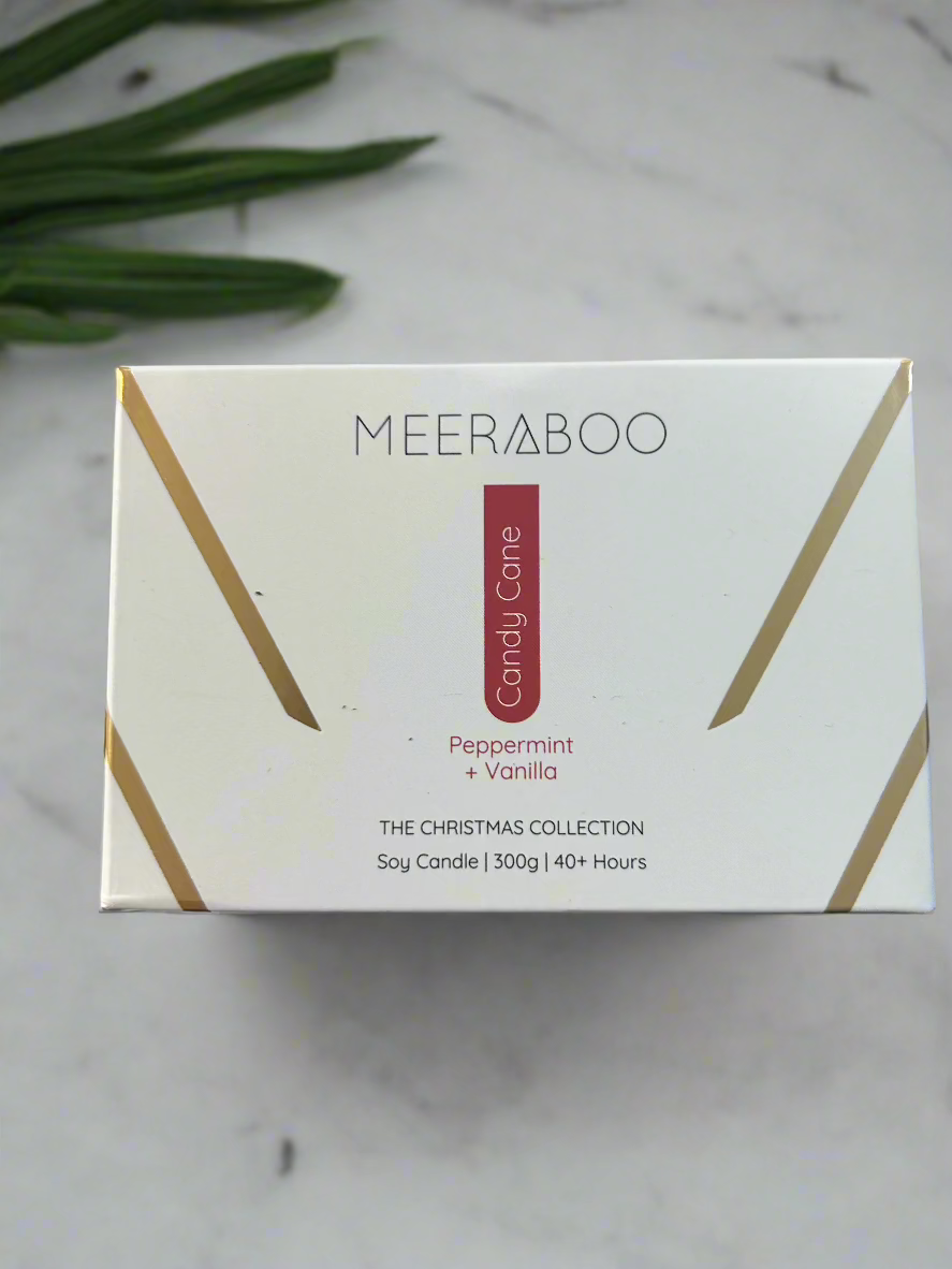 Meeraboo Christmas Collection Gold Lid Soy Candle