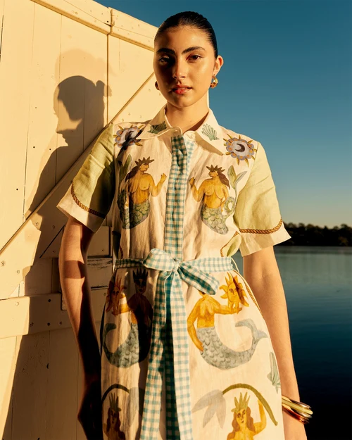 SMWR My Own Muse Maxi Shirt Dress