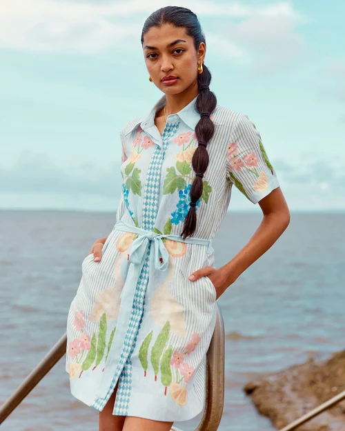 SMWR Swan Lake Mini Shirt Dress
