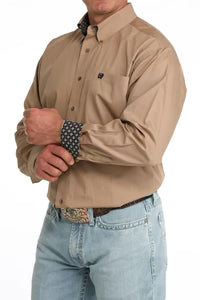 Cinch Mens Khaki L/S Shirt MTW1106087