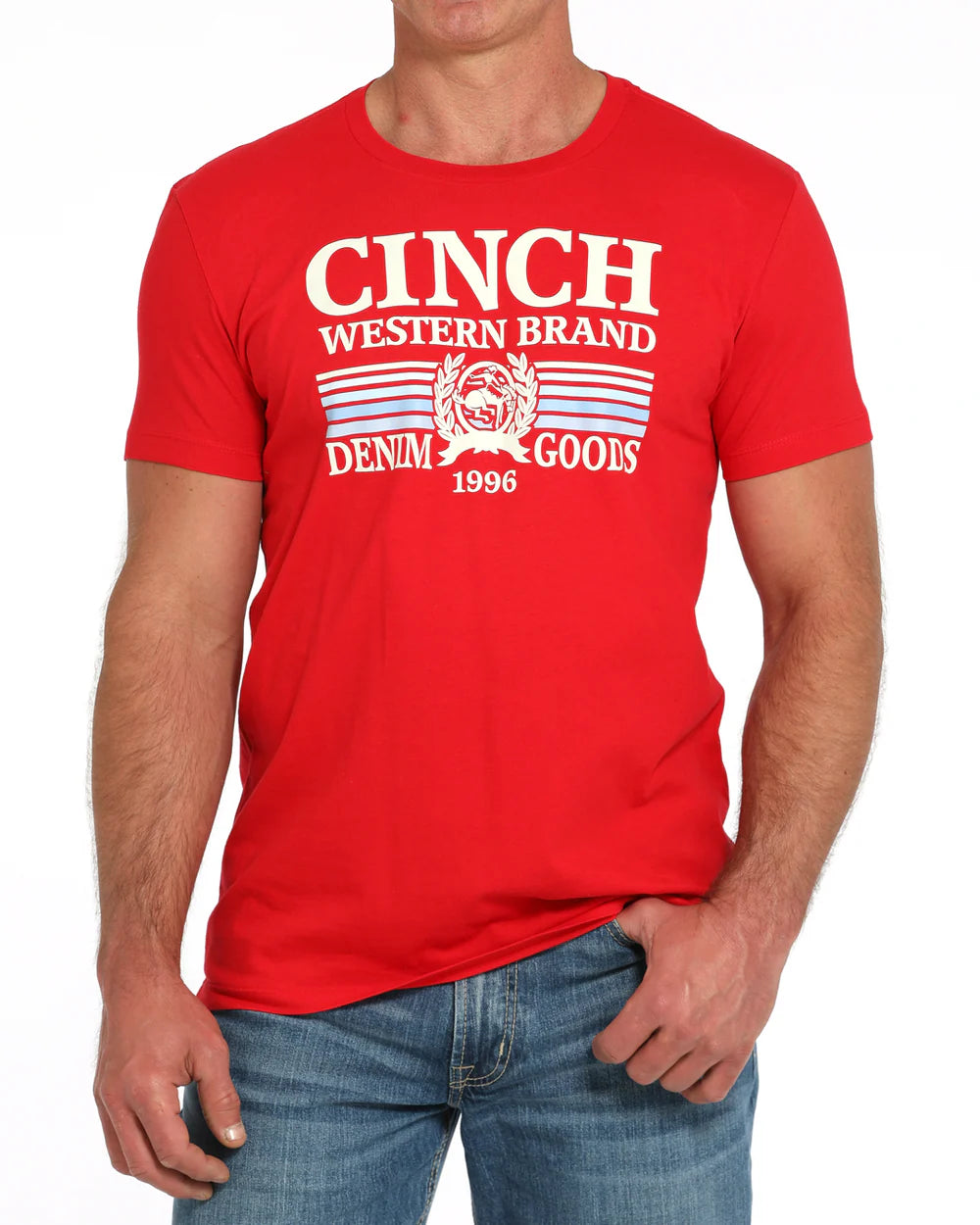 Cinch Mens Graphic Tee in Red - MTT1690686