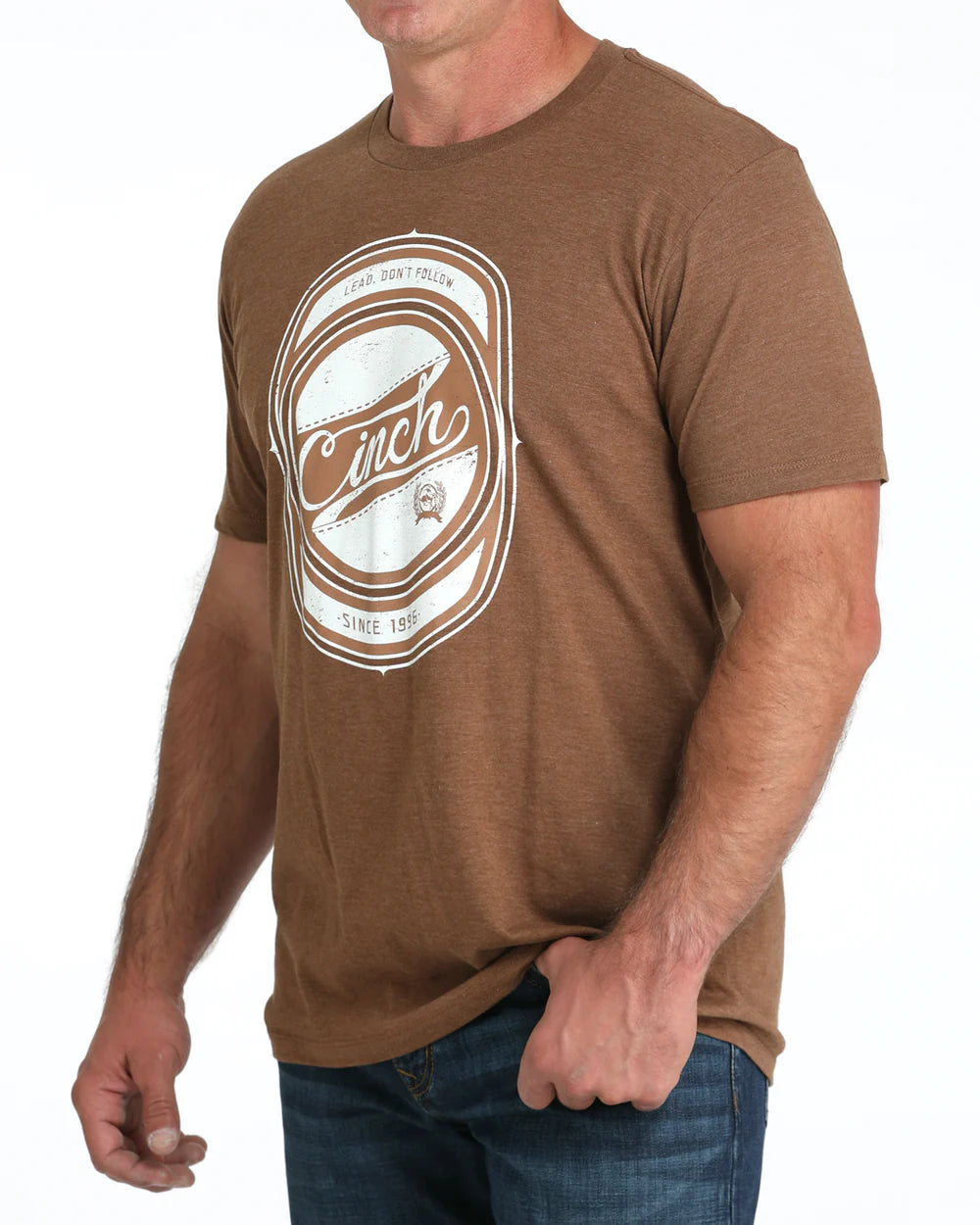 Cinch Mens Graphic T-Shirt - Brown - MTT1690694