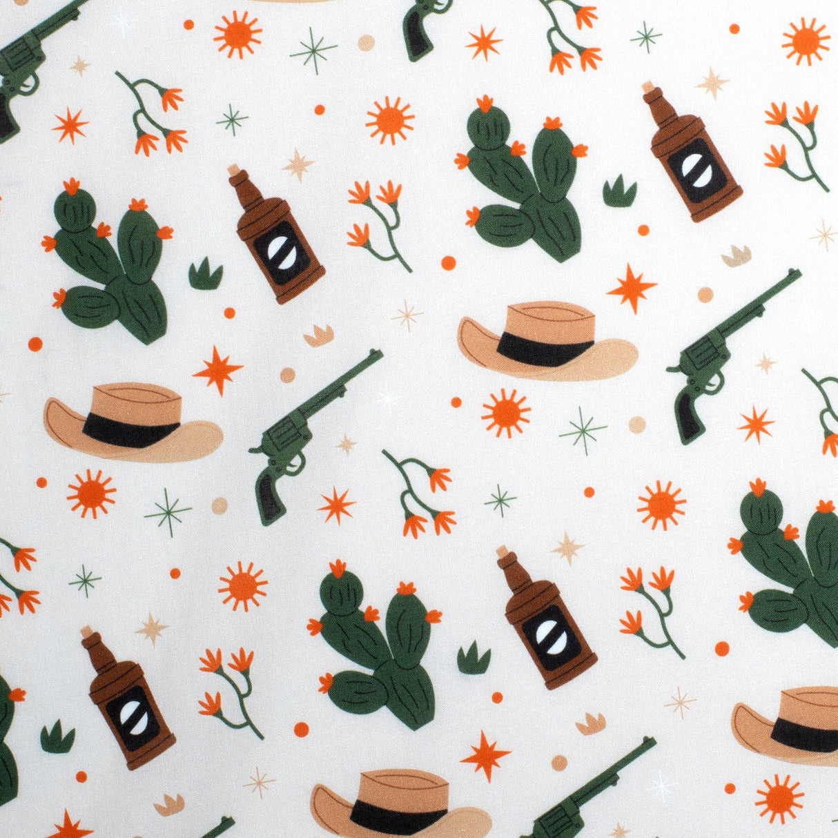 Just Country Men's Jordon Full Button Short Sleeve Work Shirt - Stone Western Scene