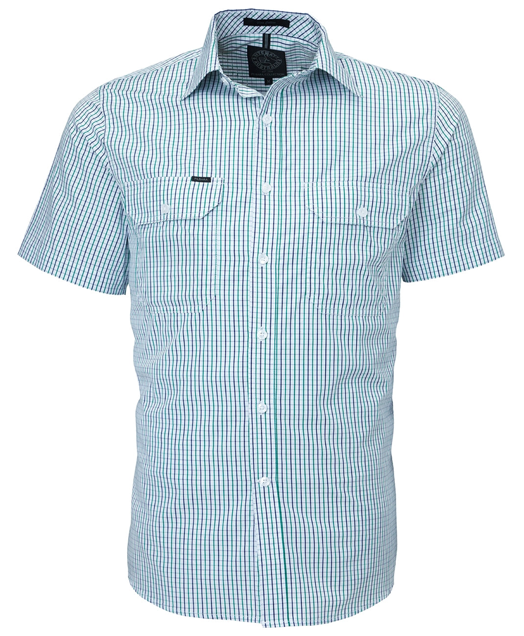 Pilbara Men's Short Sleeve Shirt With Dual Pockets - RMPC011S