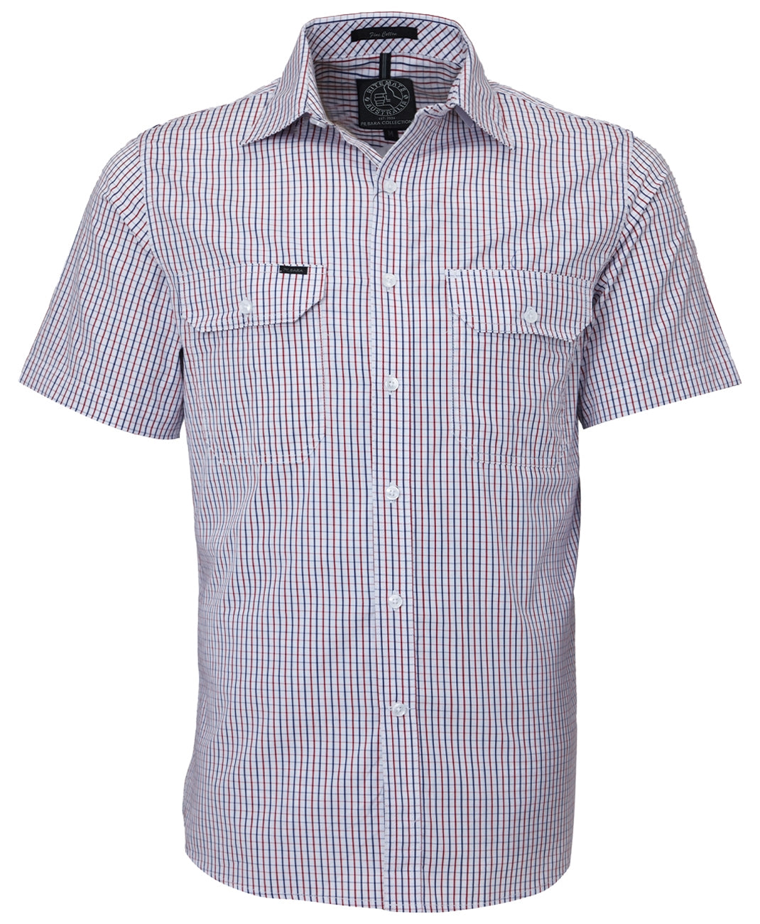 Pilbara Men's Short Sleeve Shirt With Dual Pockets - RMPC011S