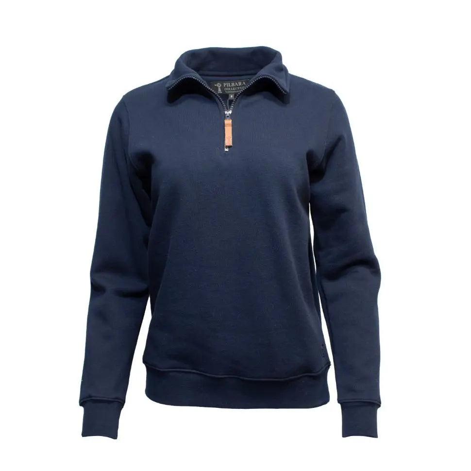 Pilbara Ladies Classic Zipper C/F Fleece Pullover Jumper