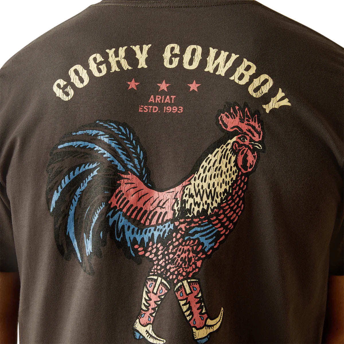 Ariat Men's Cowboy Cocky T-Shirt - Vintage Black