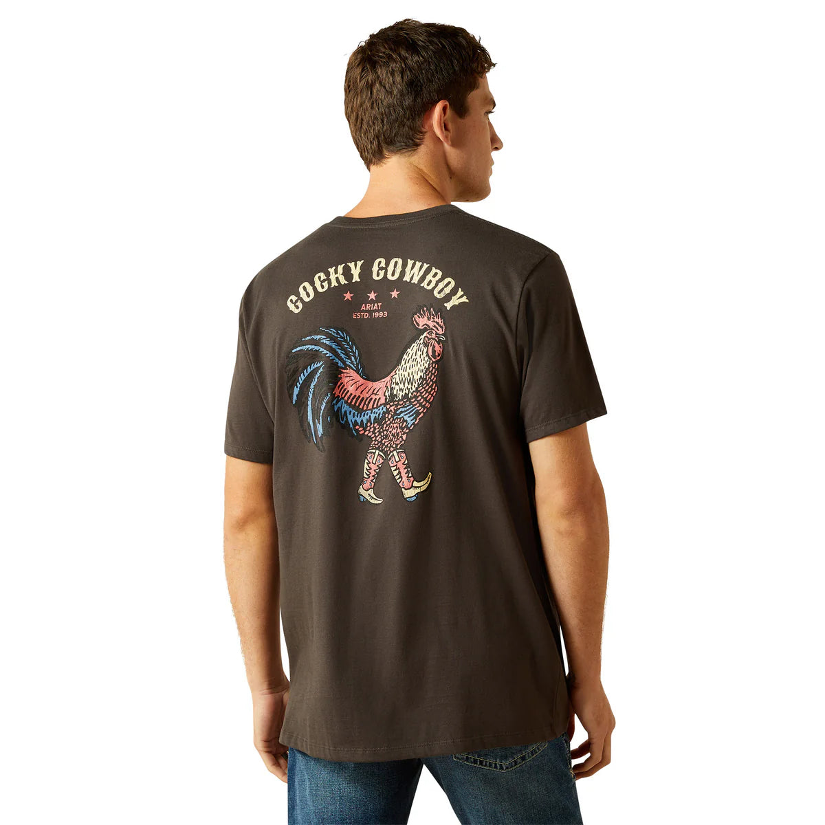 Ariat Men's Cowboy Cocky T-Shirt - Vintage Black