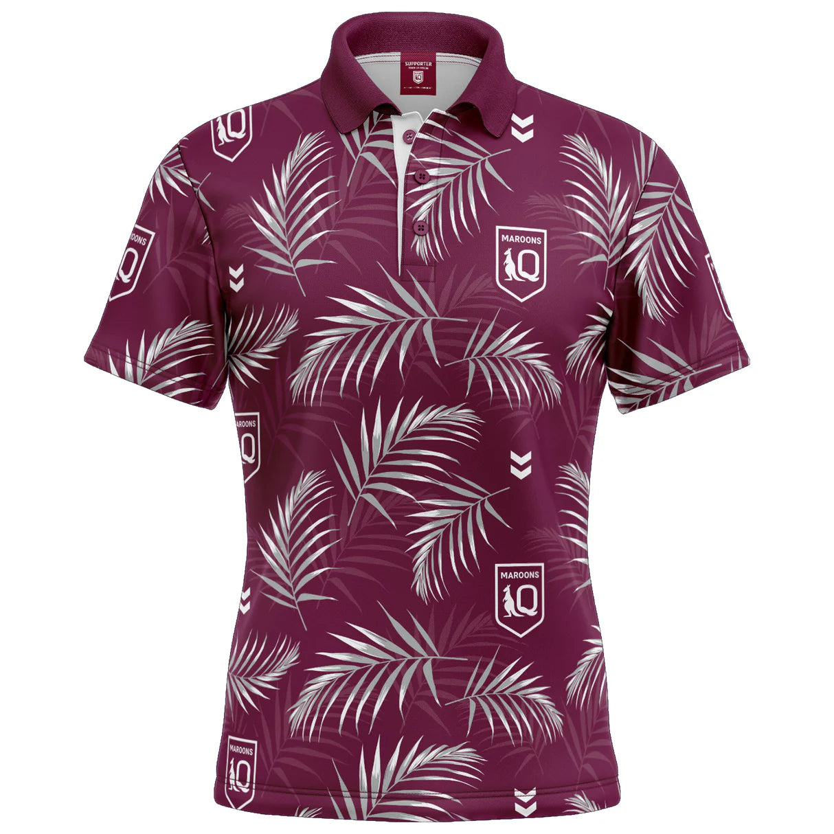 QLD MAROONS 'PALM BEACH' GOLF POLO