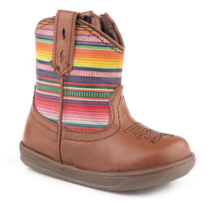 Roper Cora Serape Tan Kids Boots