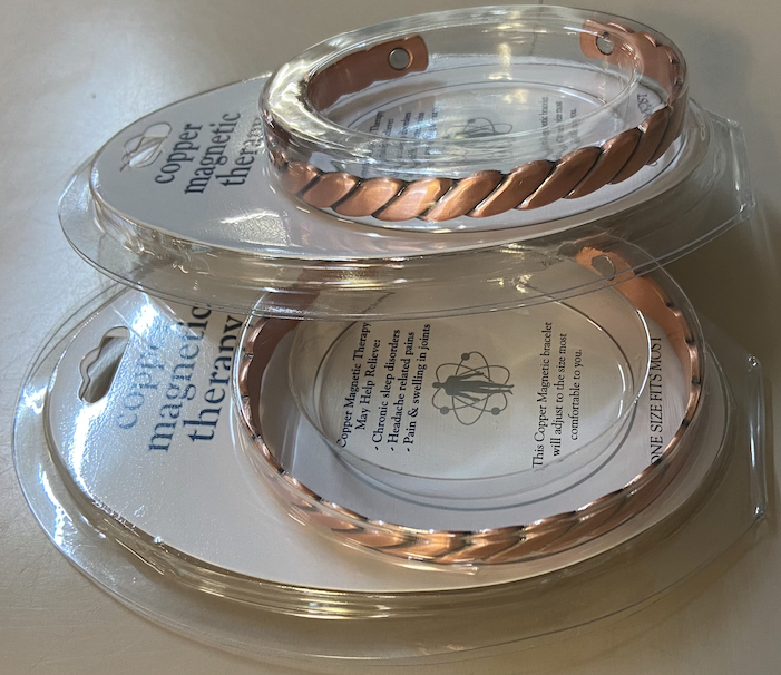 Copper Magnet Therapy Rope Twist Copper Bangle