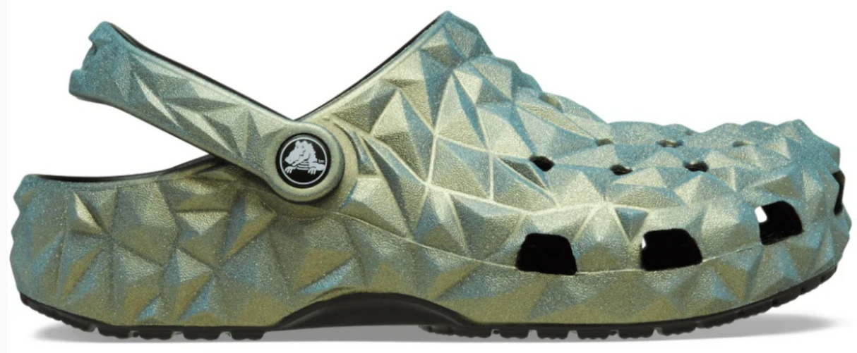 Crocs Classic Iridescent Geometric Clog Black