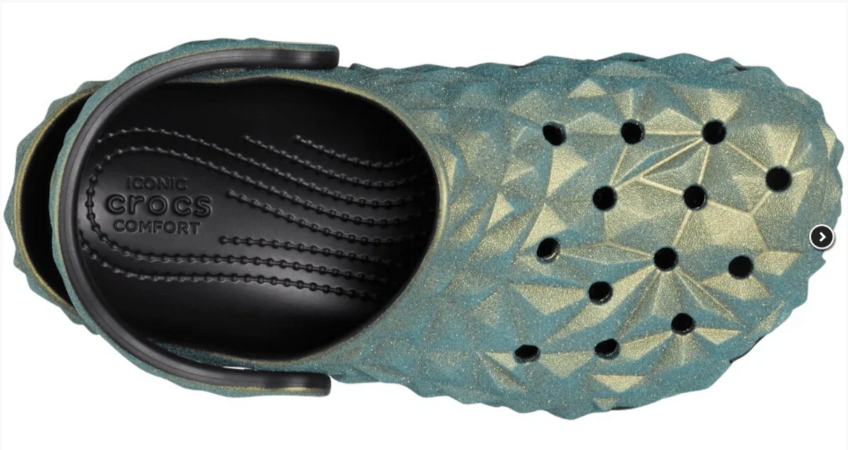 Crocs Classic Iridescent Geometric Clog Black