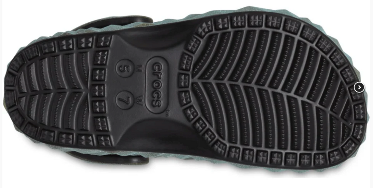 Crocs Classic Iridescent Geometric Clog Black